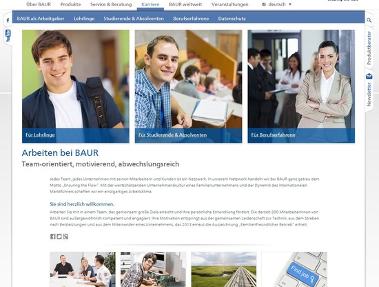 Baur als Arbeitgeber